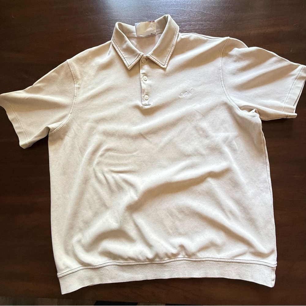 Kith Cream Polo Shirt Soft Knit Casual